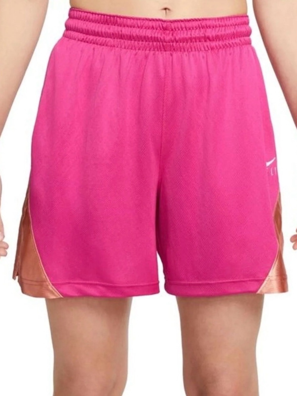 Nike Women’s Hot Pink Athletic Shorts with Copper Side Panels
